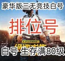 豪华版三无竞技白号